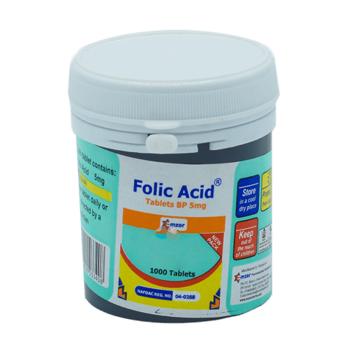 Folic Acid 5Mg BP Tablets *1000 